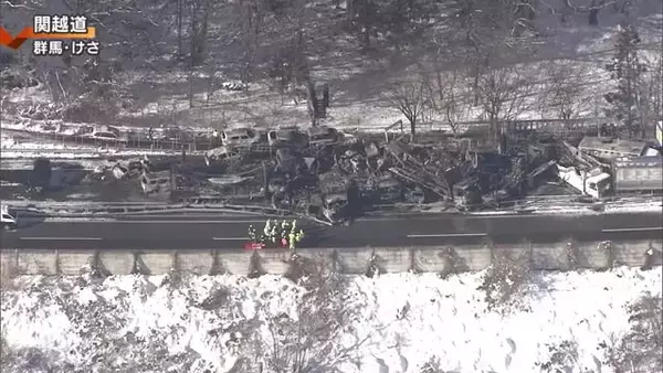 ≪交通情報≫関越自動車道で計60台超が絡む多重事故　28日午後に全区間の通行止めを解除へ　新潟