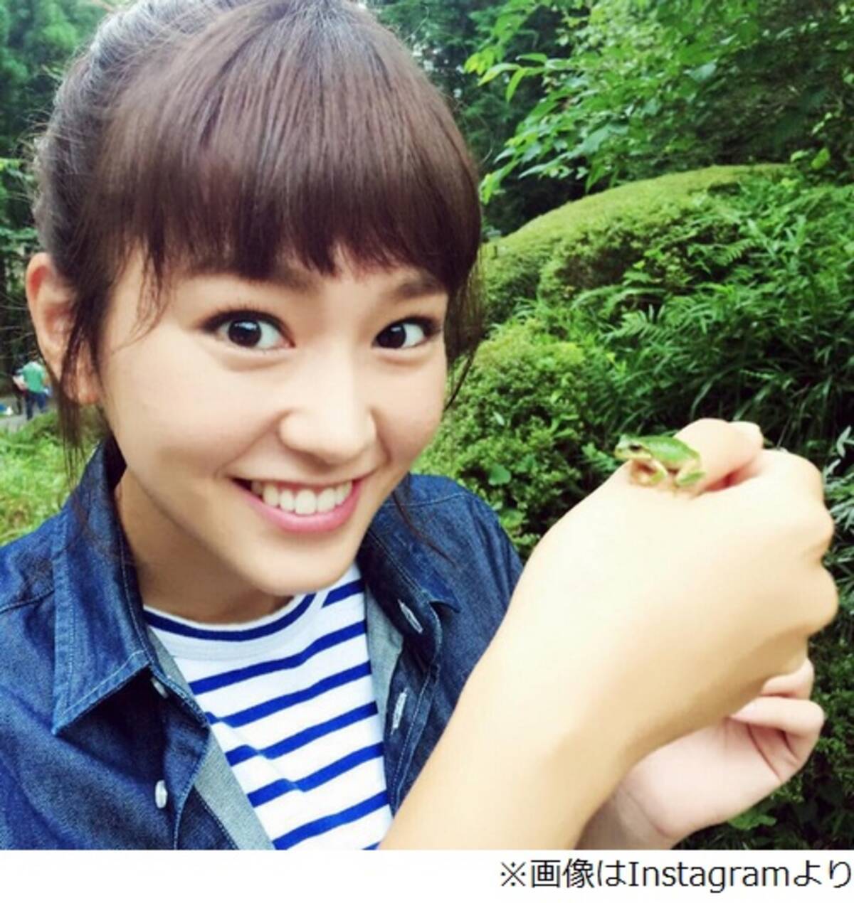 桐谷美玲の無邪気な笑顔絶賛 カエル手に少年のような表情見せる 16年7月16日 エキサイトニュース