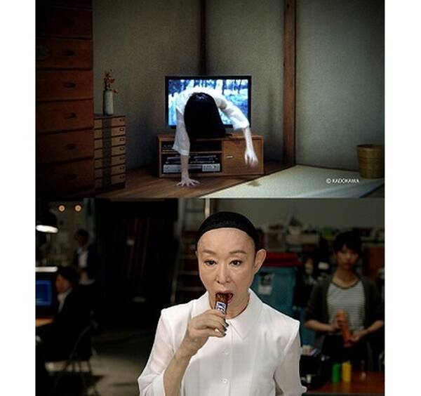 スニッカーズ新cm お腹減りすぎた貞子が 16年9月26日 エキサイトニュース