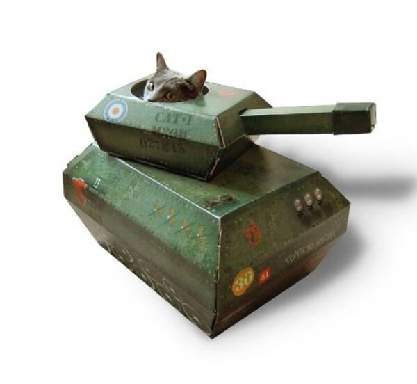 ネコ用の戦車 などダンボールグッズが人気 17年2月3日 エキサイトニュース