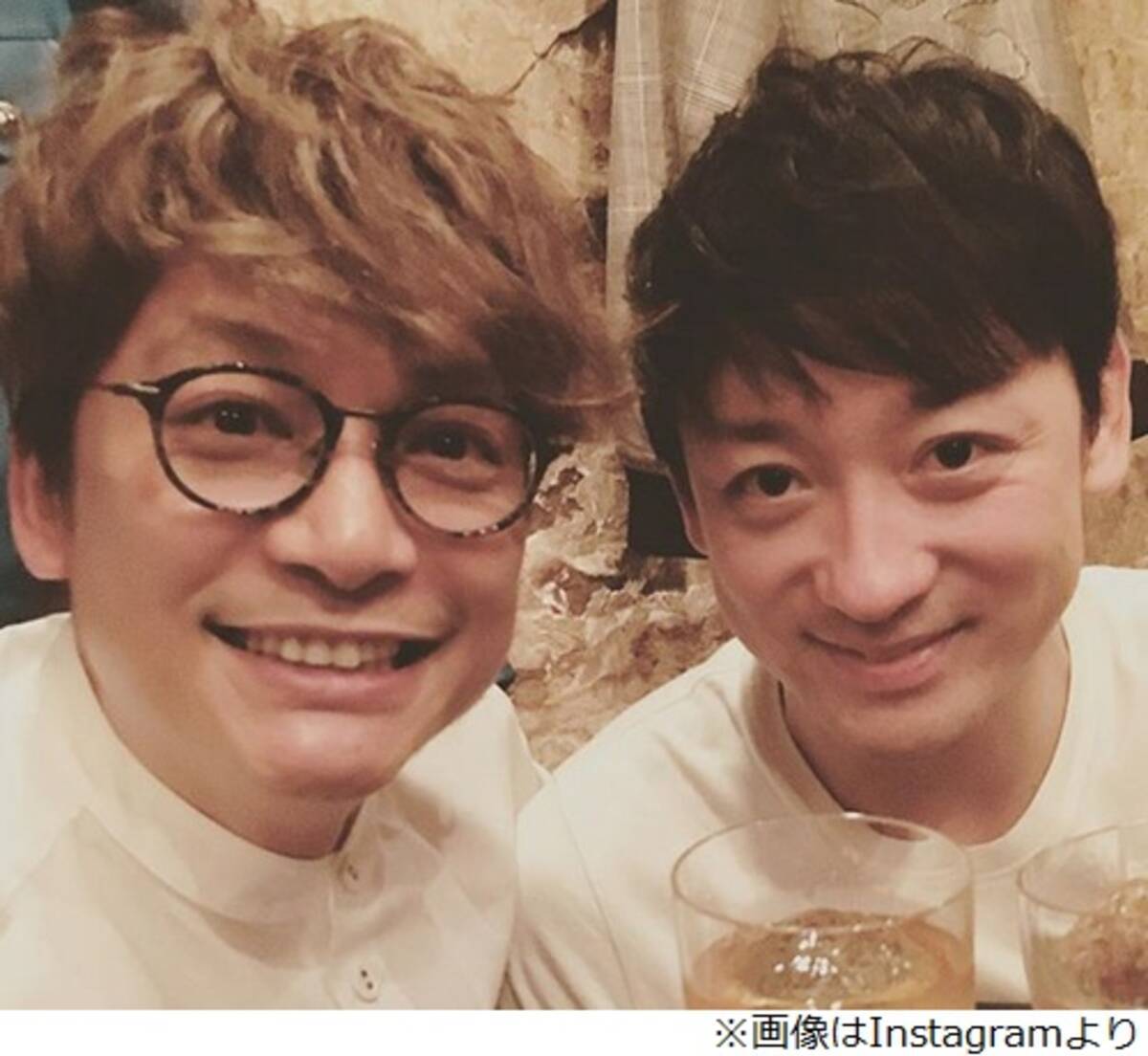 香取慎吾 親友の山本耕史と 乾杯 ショット 17年11月18日 エキサイトニュース