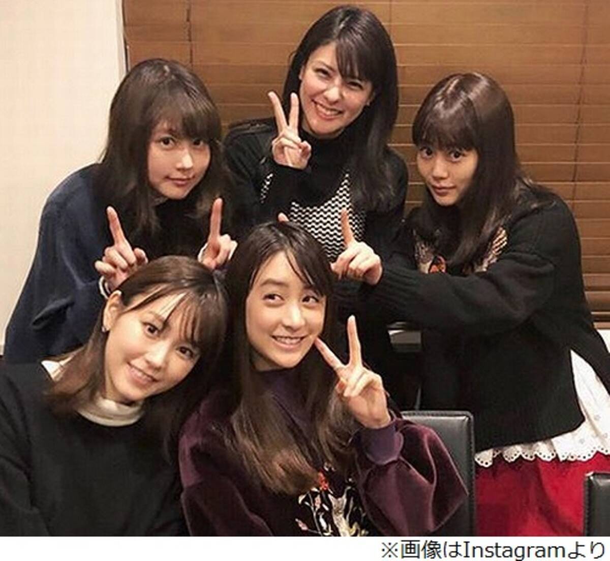 桐谷美玲 有村架純 山本美月ら美女5人が再会 18年3月13日 エキサイトニュース