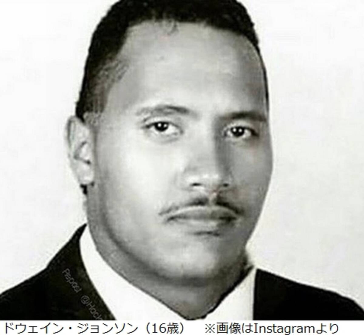 渋すぎる 16歳のロック様 口ひげに自虐も 18年3月25日 エキサイトニュース