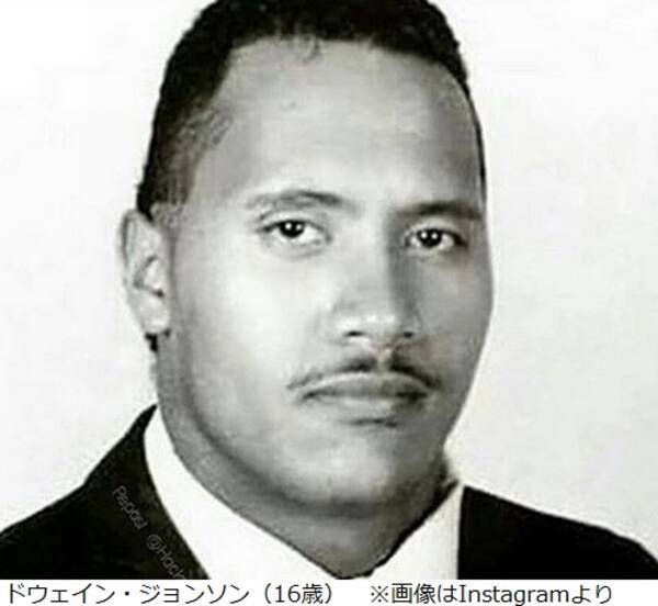 渋すぎる 16歳のロック様 口ひげに自虐も 18年3月25日 エキサイトニュース