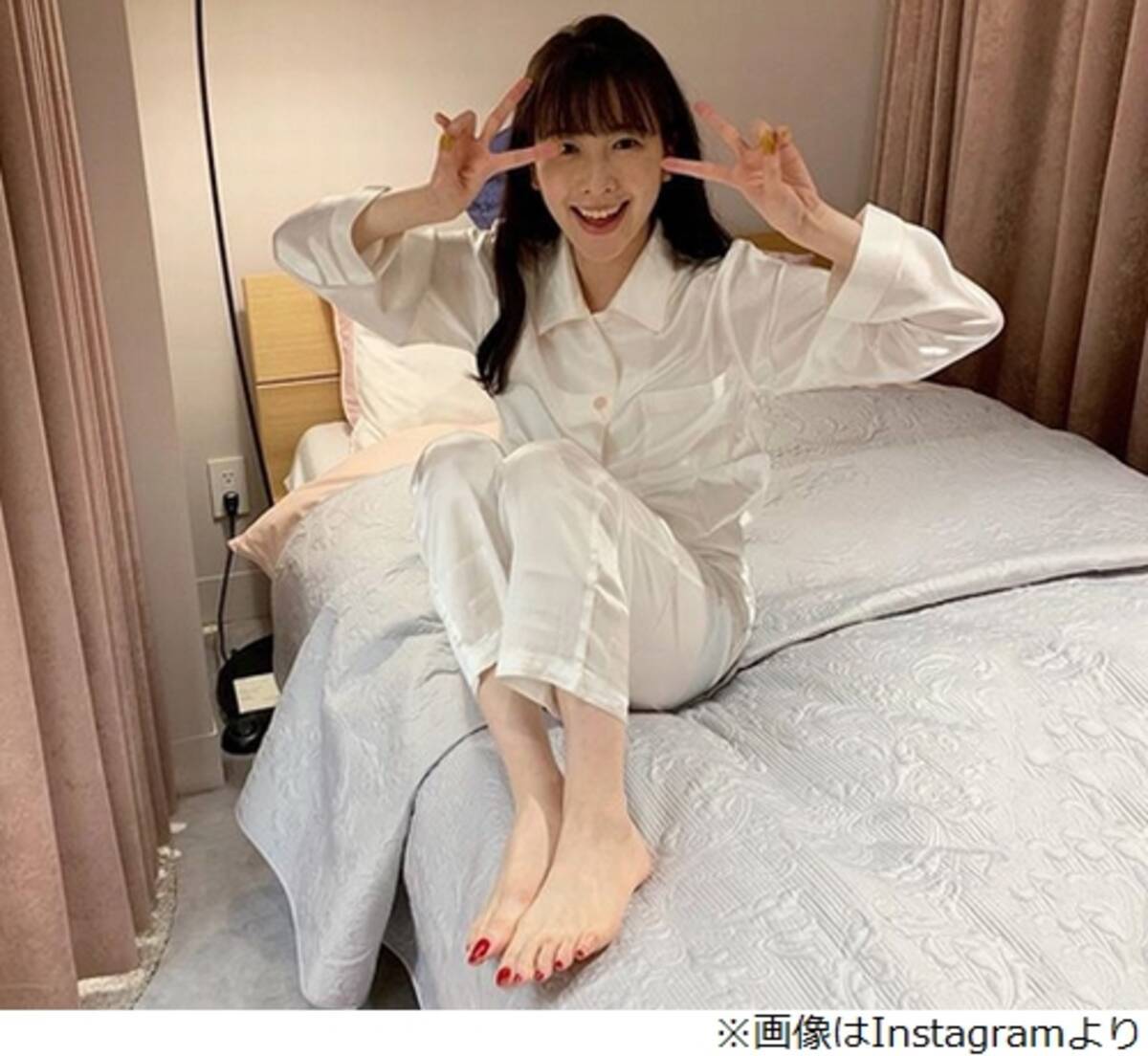 三上真奈がinstagramでパジャマ姿披露 プライベートではなくロケ エキサイトニュース