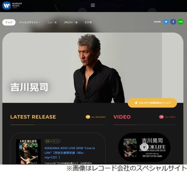 吉川晃司 徹子の部屋 初出演vtrを振り返り 波平さんと同い年です 笑 エキサイトニュース