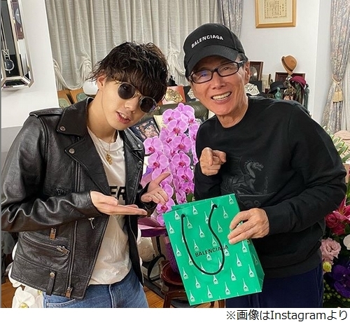 三男とのツーショット