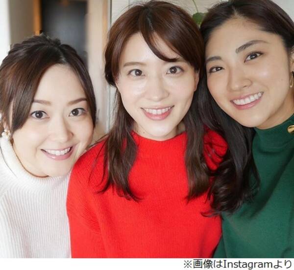 水卜麻美 郡司恭子 岩本乃蒼 3ショットで めちゃクリスマス コーデを披露 エキサイトニュース