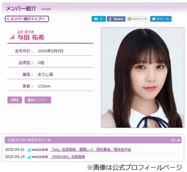 乃木坂46の与田祐希 佐藤楓が新型コロナ感染 年9月1日 エキサイトニュース