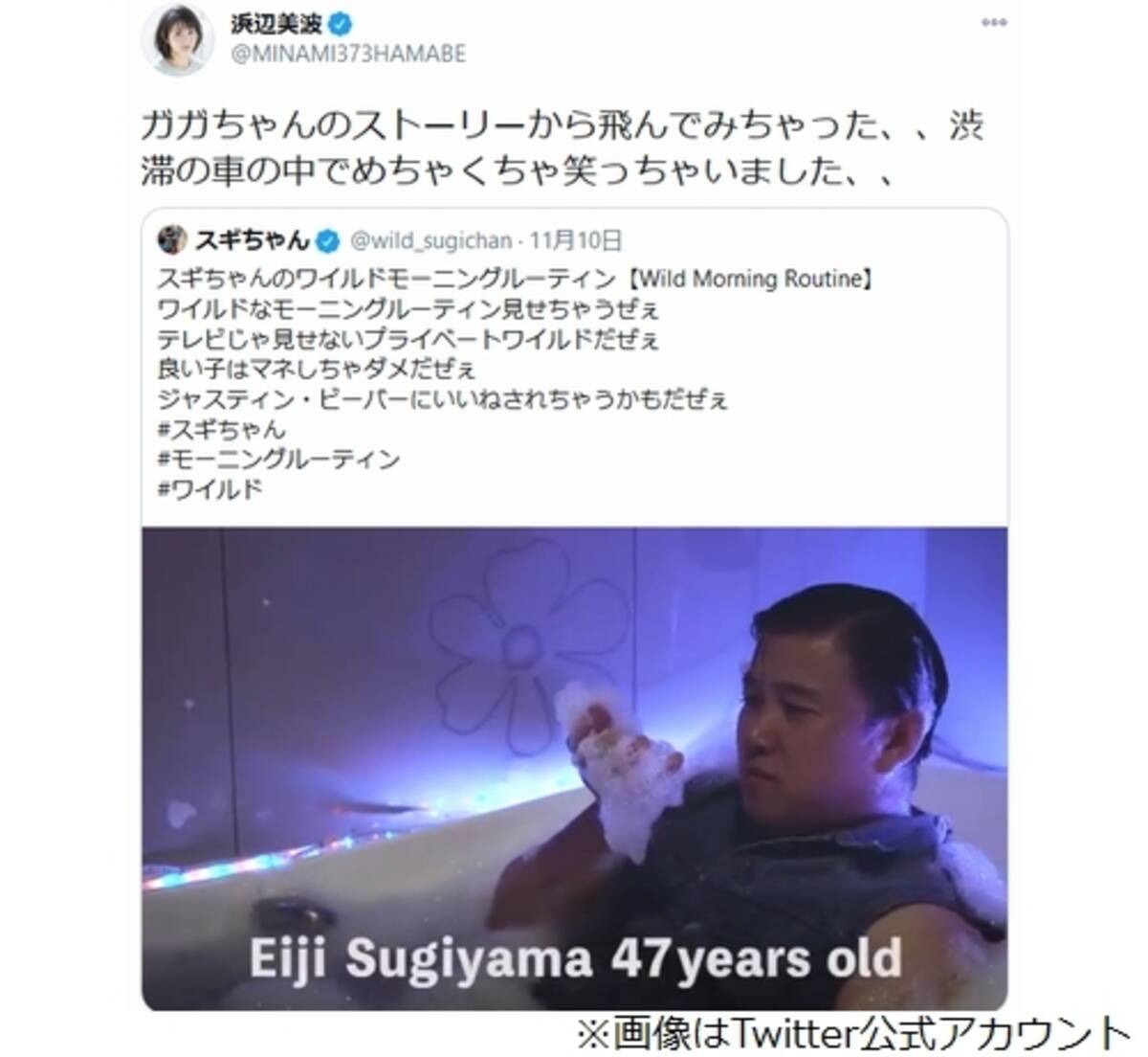 スギちゃん 浜辺美波によって動画拡散 歓喜 年12月3日 エキサイトニュース