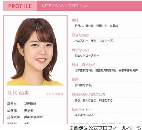 パリピ説 イジられ久代萌美アナ 風評被害 年12月日 エキサイトニュース