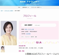 NHK鈴木奈穂子アナ、育休明け気を遣ってもらい「ありがたいんだけど、モヤッと…」