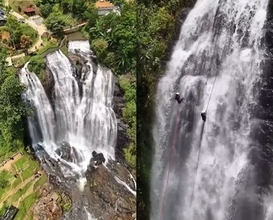 激流に打たれながら約50メートル降下！東南アジアのナイアガラ「チコンダン滝」