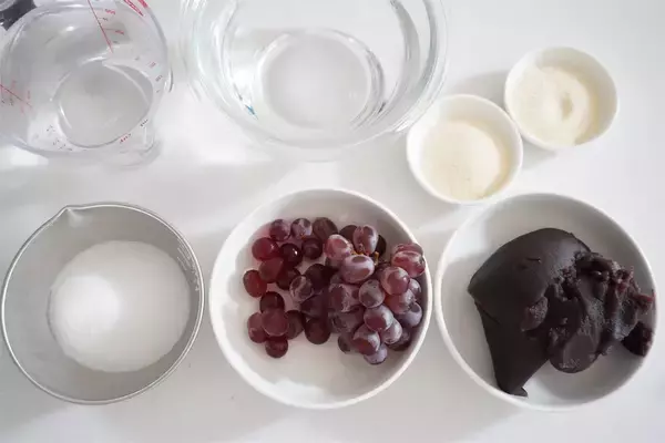 「【神コラボ】デラウェアのゼリーと水ようかんが出会って「ひんやり和スイーツ」に！すっきりなめらかカワイイ♡」の画像