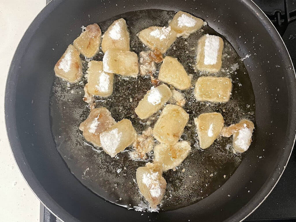 【リュウジレシピ】大根大量消費！中はジュワッで外はカリサクッな「無限大根唐揚げ」作ってみた♪