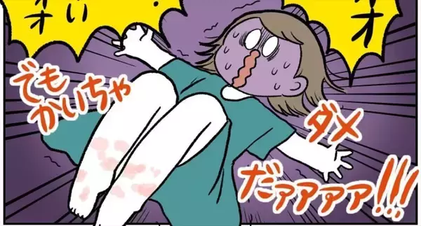 【ヤバい虫の悪夢⑥】ついに痒みが限界突破！我を忘れて取った「謎行動」がカオス過ぎた話【momo漫画】