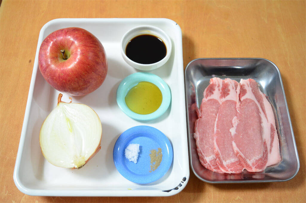 【豚肉×りんご!?】驚きの共演「りんごソースの豚肉ソテー」作ってみた！角切りがポイント♪【農家直伝】