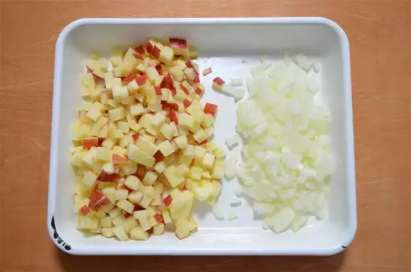 「【豚肉×りんご!?】驚きの共演「りんごソースの豚肉ソテー」作ってみた！角切りがポイント♪【農家直伝】」の画像