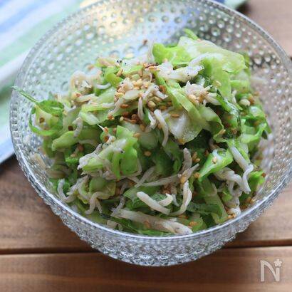 【お湯をかけて甘さ倍増】春キャベツを「青じそ＆しらす」で和えてみた！パーフェクトな旨味バランス♡
