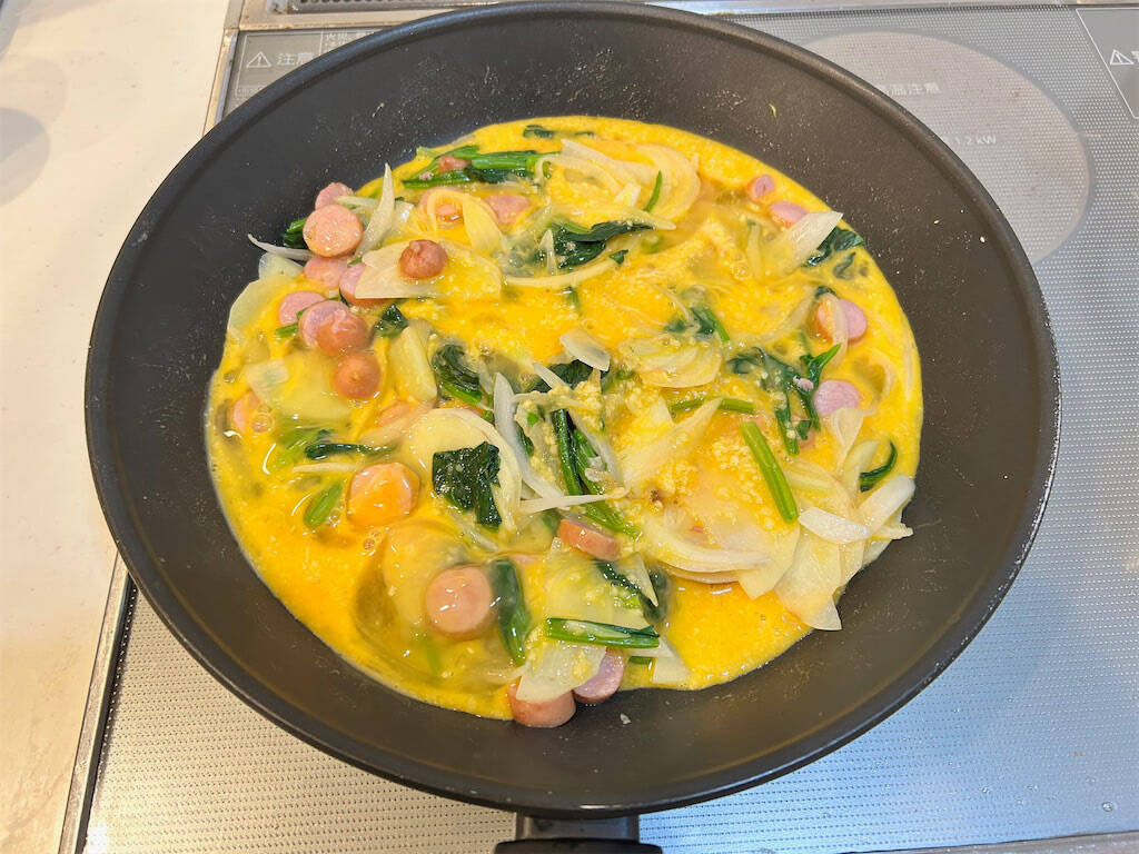 【献立考えるのメンドイあなたへ…】一皿で全おかず完成♪野菜マシマシ「スパニッシュオムレツ」作ってみた！