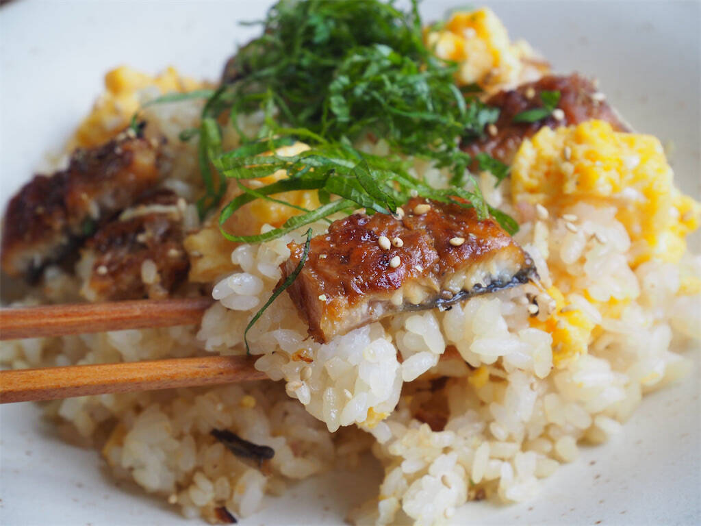 【うなぎ1/2枚で料亭級】ふわっと卵と薬味が粋な「うなぎと玉子の混ぜご飯」作ってみた！