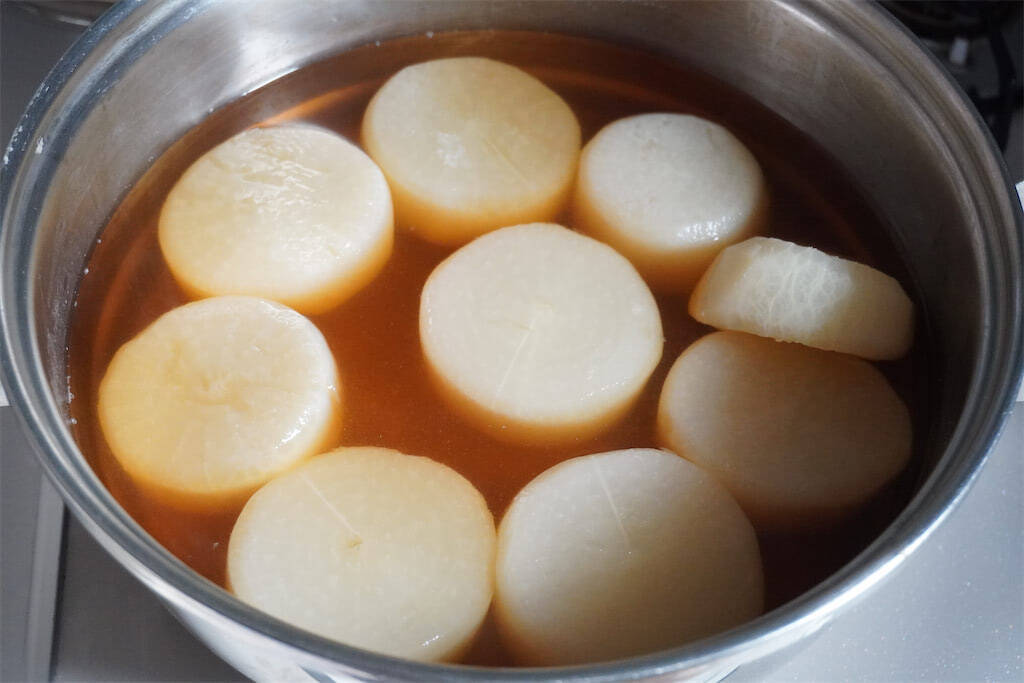 【丸ごと1本使い切り】極上な「大根のあんかけ」作ってみた！面取り＆米のとぎ汁がヒケツ♪【農家直伝】