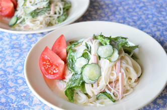 【マンネリそうめん卒業】お酢×マヨでやみつき「ソーメンサラダ」作ってみた！白だしがまとめ役♪【農家直伝】