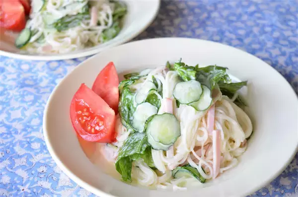 【マンネリそうめん卒業】お酢×マヨでやみつき「ソーメンサラダ」作ってみた！白だしがまとめ役♪【農家直伝】