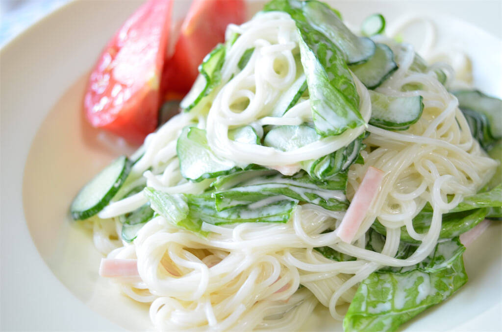 【マンネリそうめん卒業】お酢×マヨでやみつき「ソーメンサラダ」作ってみた！白だしがまとめ役♪【農家直伝】