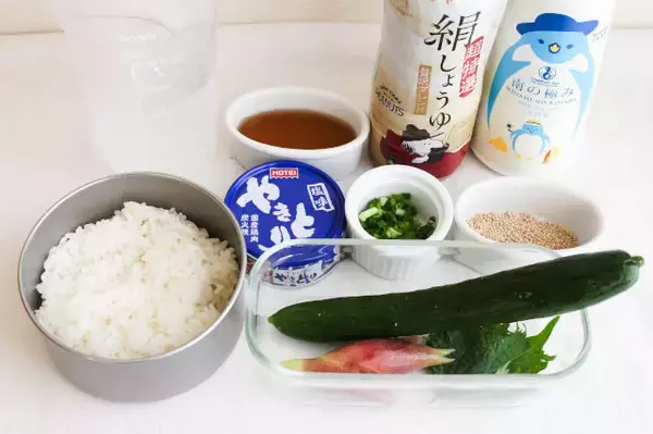 「【缶詰の裏ワザ】夏の調理ストレス解放！焼き鳥缶で「鳥冷やし茶漬け」に挑戦♪白だしの透明感に爽やか～な薬味♡」の画像