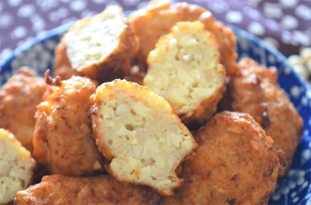 【たんぱく質シリーズ】大豆入り「つみれ揚げ」作ってみた！長芋参加でヘルシー版チキンナゲット♪【農家直伝】
