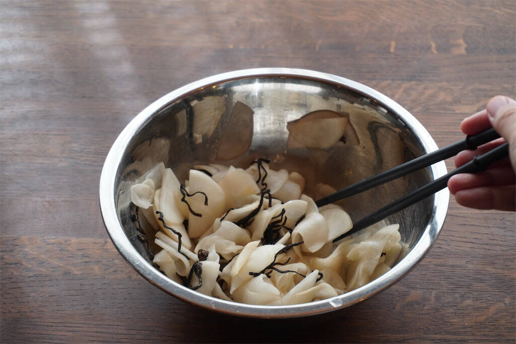 【農家直伝】かぶの浅漬け変化球「甘酢和え＆塩昆布和え」作ってみた！もきゅもきゅ食感♡