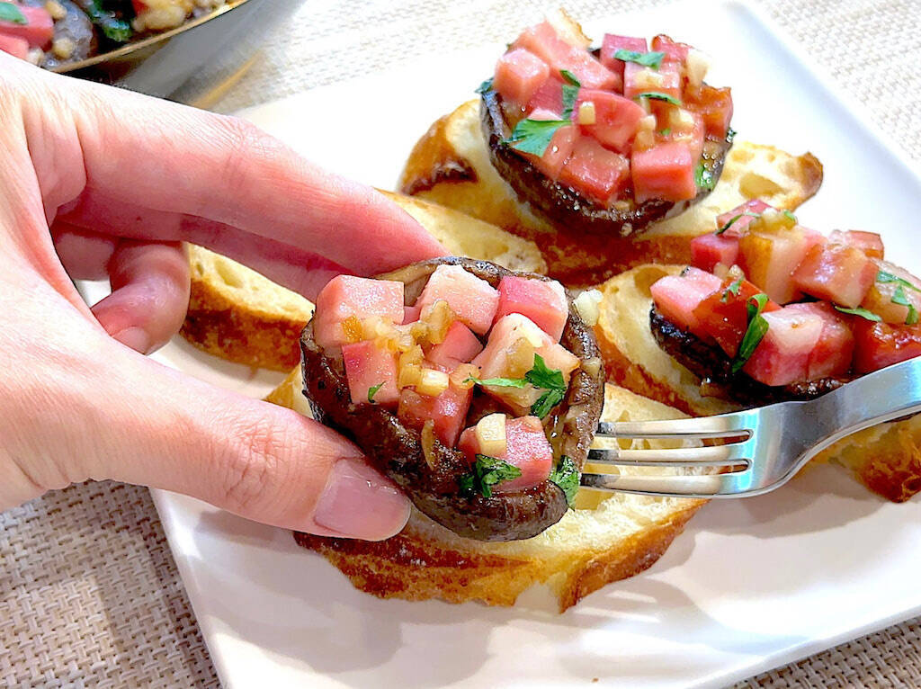 【原木しいたけ】ゴロンと使って「コンフィ（オイル煮）」作ろう！肉厚プリプリ食感でつまみ最強♡子どもも夢中!?