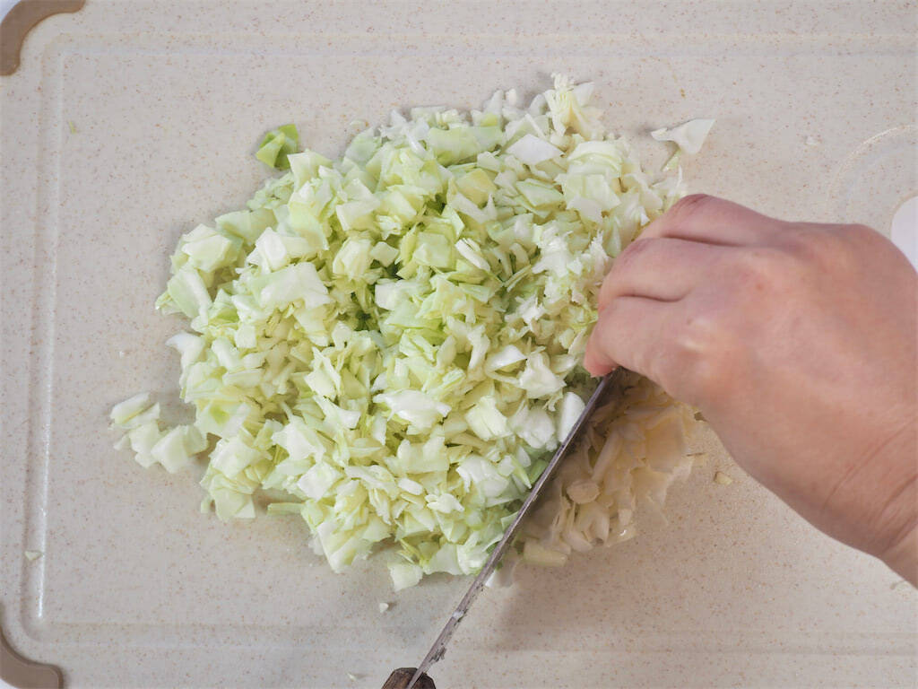 【肉を一切使わない餃子】はんぺん＆カニカマで海鮮っぽい♡「時短餃子」作ってみた！包む必要もないって♪