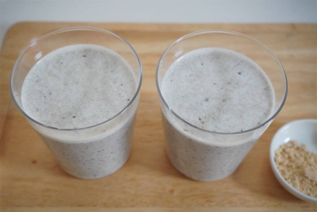 【おせちリメイク】大粒の丹波黒を飲む!?フジッコ公式「黒豆シェイク」は牛乳ときなこで濃厚クリーミー♡