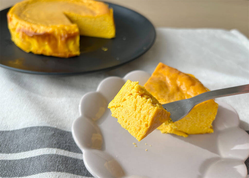 【高たんぱく・低脂質スイーツ】ギリシャヨーグルトで濃厚リッチに♡「かぼちゃチーズケーキ」作ってみた！