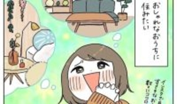 【おしゃれを夢見たズボラ人間の末路】生活感をインテリアで隠そうとした結果…こうなるんかい！【momoの漫画】