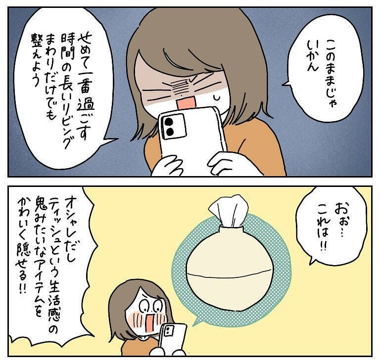 【おしゃれを夢見たズボラ人間の末路】生活感をインテリアで隠そうとした結果…こうなるんかい！【momoの漫画】