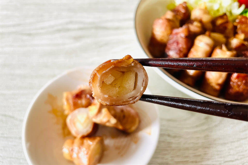 まさかの大根×りんごで「シン・肉巻き」作ってみた！変わり種だけど甘じょっぱい王道風味♡【農家直伝】
