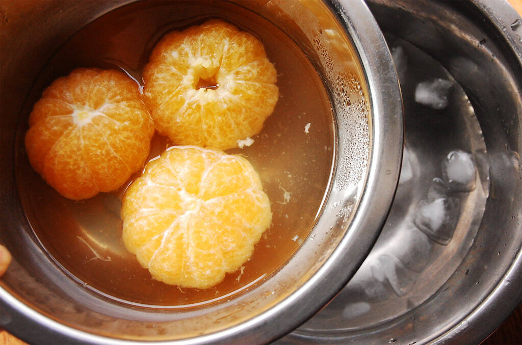 【酸っぱいみかん救済】えっ「湯煎」するの!?シロップと一緒に？じんわり加熱で驚きのフレッシュスイーツ化♡