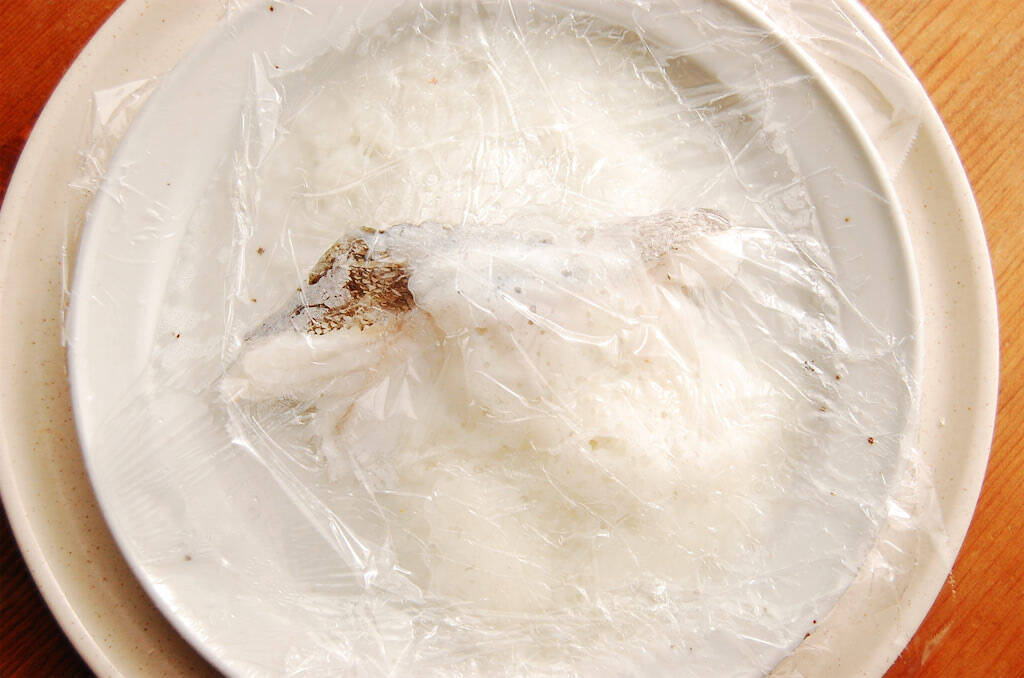 【レンチン5分の魚料理】胃腸が重い日に嬉しい「白身魚の長芋蒸し」作ってみた！長芋とろふわ〜で料亭の味