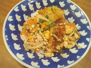 【豆腐ときのこでガッツリ系!?に】ヘルシー素材で「どんぶり」作ってみた！実はマヨてんこ盛り♪【農家直伝】