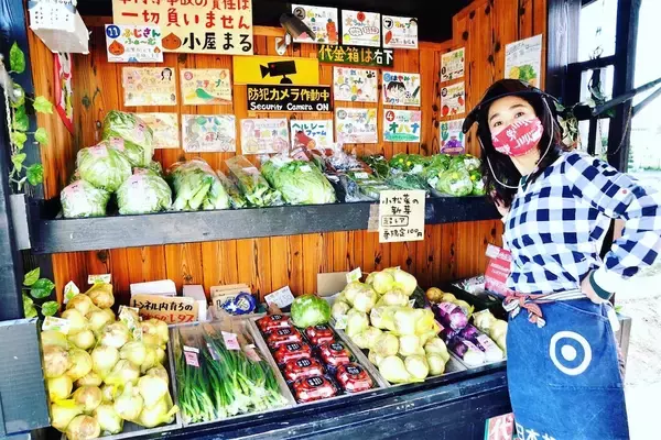 「【淡路島発】黒丸大根にビーツ、合鴨卵などレア農産物揃い♪無人販売所「小屋まる」行ってみた！え、遠隔接客も!?」の画像