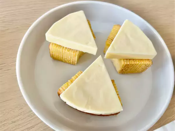 「【のせてチン！】「６Ｐチーズ」で作る甘じょっぱ沼「ご褒美バームクーヘン」が反則級のおいしさだった♡」の画像