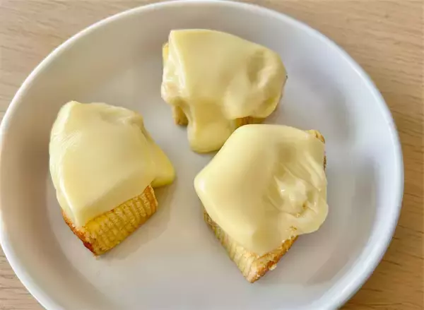 「【のせてチン！】「６Ｐチーズ」で作る甘じょっぱ沼「ご褒美バームクーヘン」が反則級のおいしさだった♡」の画像