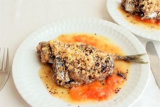 伊料理の重鎮・原田シェフが【さんまでイタリアン】フレッシュトマトのパン粉焼きに挑戦！肝ソースがキモ♡