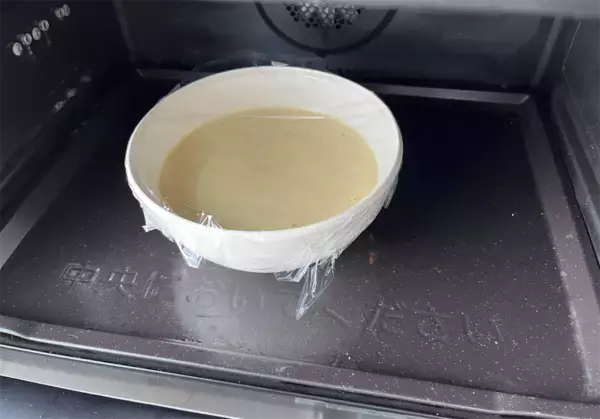 「【レンチン5分で焼けるケーキ】オーブン不要な「ヨーグルトケーキ」作ってみた！しっとりチーズケーキ感♡」の画像