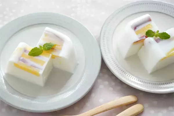 「【さつまいもがツルン♪】飲めるぞ♡「牛乳かん」にさつまいもをINする新スイーツ作ってみた！【農家直伝】」の画像