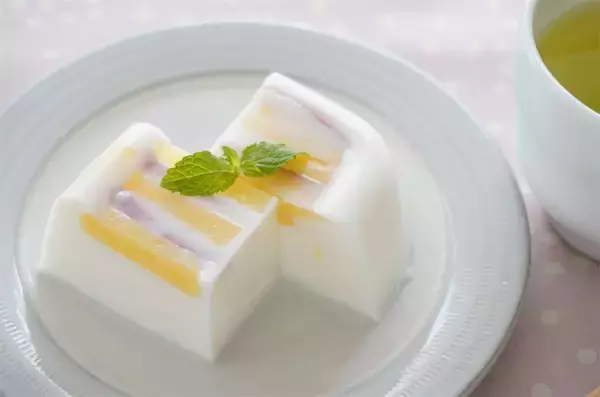 「【さつまいもがツルン♪】飲めるぞ♡「牛乳かん」にさつまいもをINする新スイーツ作ってみた！【農家直伝】」の画像