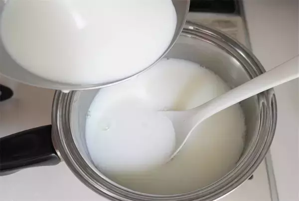 「【さつまいもがツルン♪】飲めるぞ♡「牛乳かん」にさつまいもをINする新スイーツ作ってみた！【農家直伝】」の画像